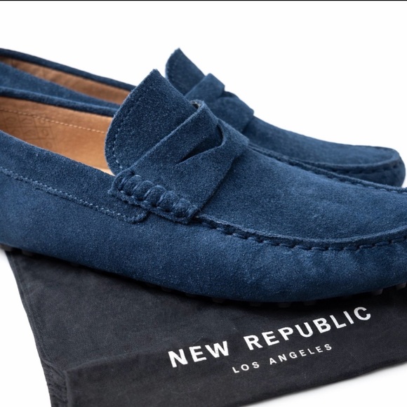 NEW REPUBLIC Monaco Suede Drivers. Navy Blue – Men’s 7.5 (fits women’s 9–9.5) main image 9
